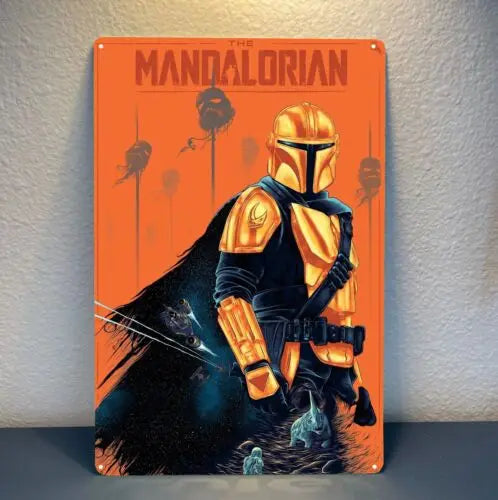 Mandalorian Metal Poster Tin Sign 20x30cm