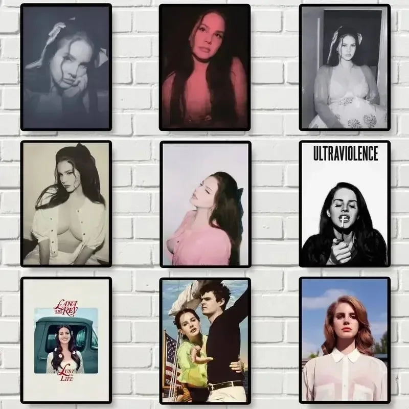 Lana Del Rey Vintage Music Poster Canvas Wall Art