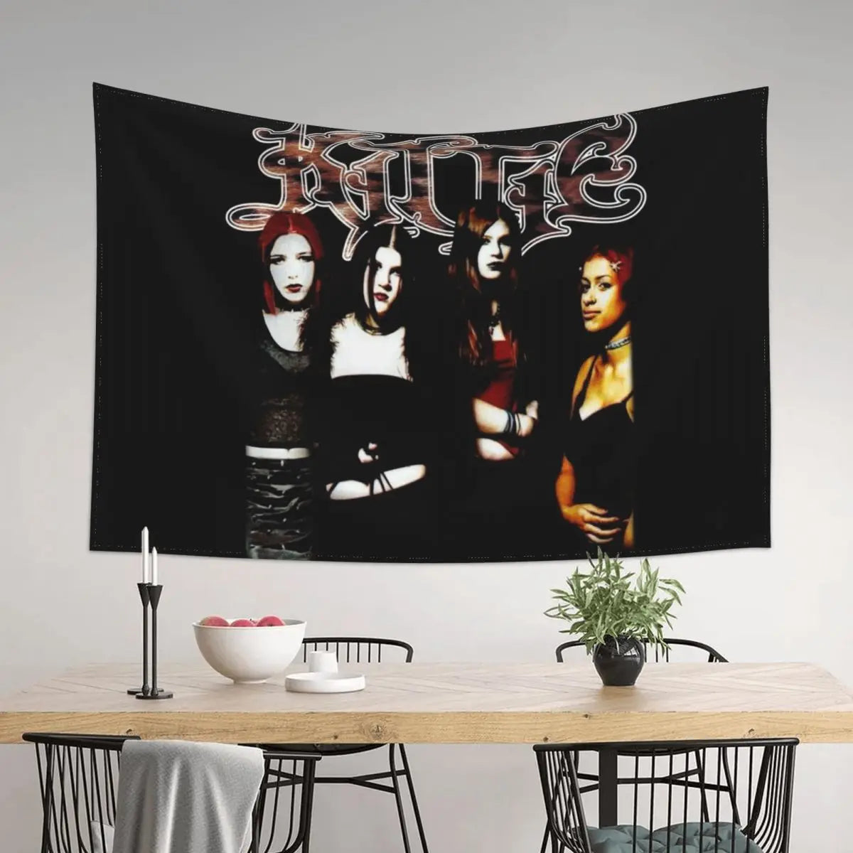 Kittie Spit Aesthetic Wall Tapestry Decor