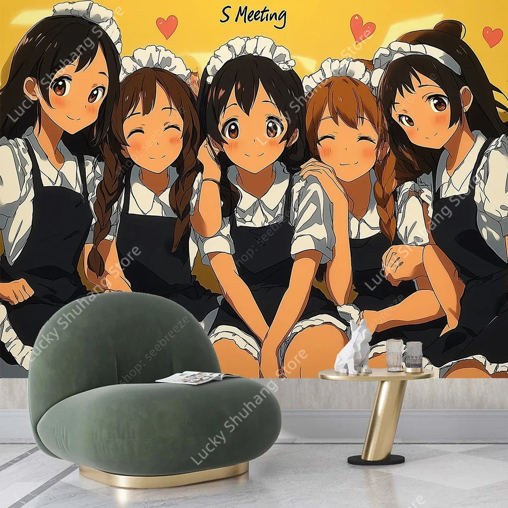 K ON Anime Tapestry Wall Art for Bedroom Decor