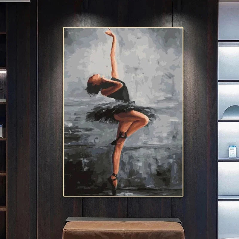 Modern Ballet Dance Canvas Art - Living Room Wall Decor