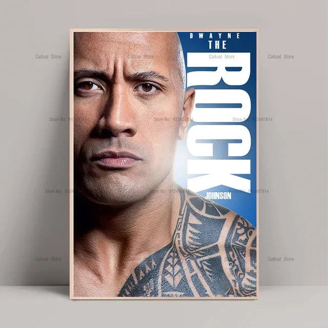 Dwayne Johnson Movie Star Canvas Wall Art Decor