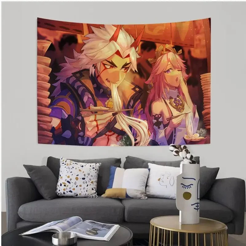 Arataki Itto Tapestry Wall Decor for Living Room