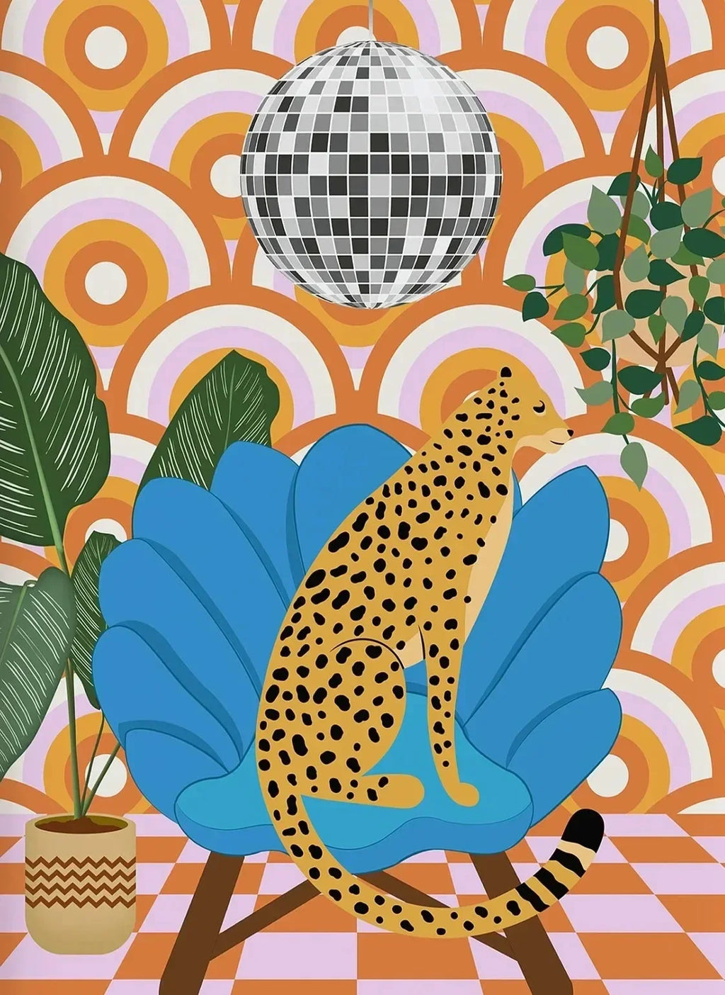 Disco Ball Canvas Art for Home Bar Decor