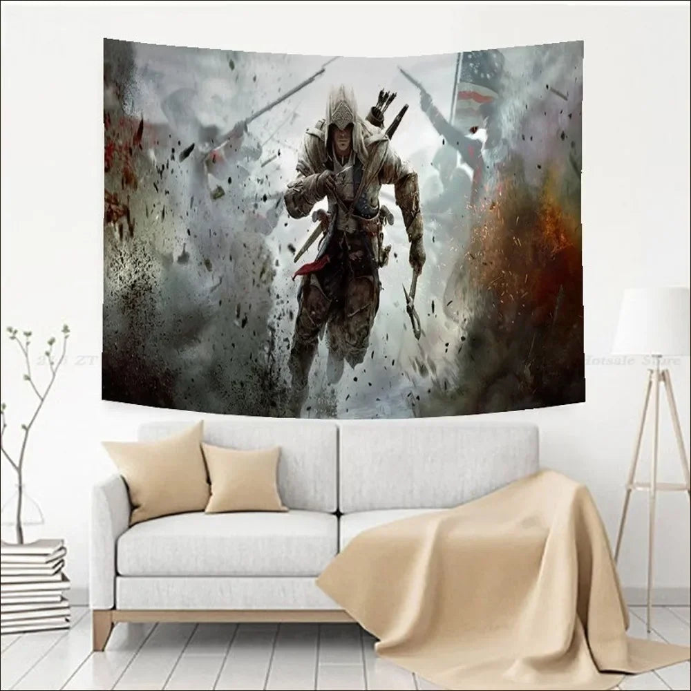 Assassin's Creed Tapestry Wall Art Decor Bohemian Hippie