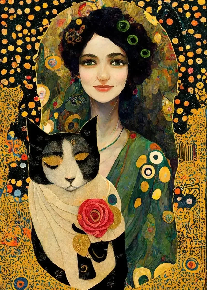 Klimt The Kiss Gold Canvas Art Print Wall Decor
