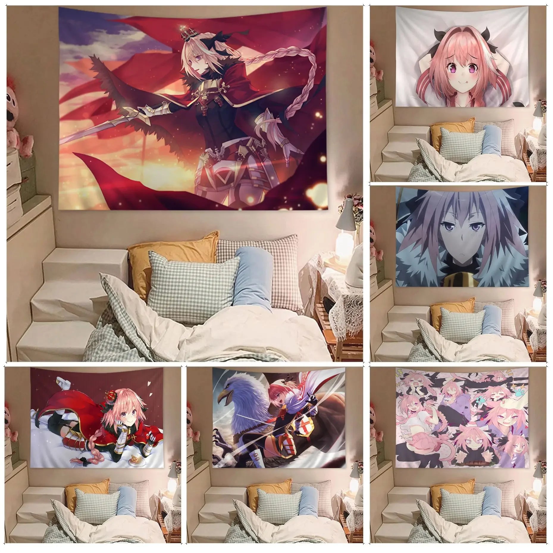 Astolfo Anime Tapestry Wall Decor for Living Room