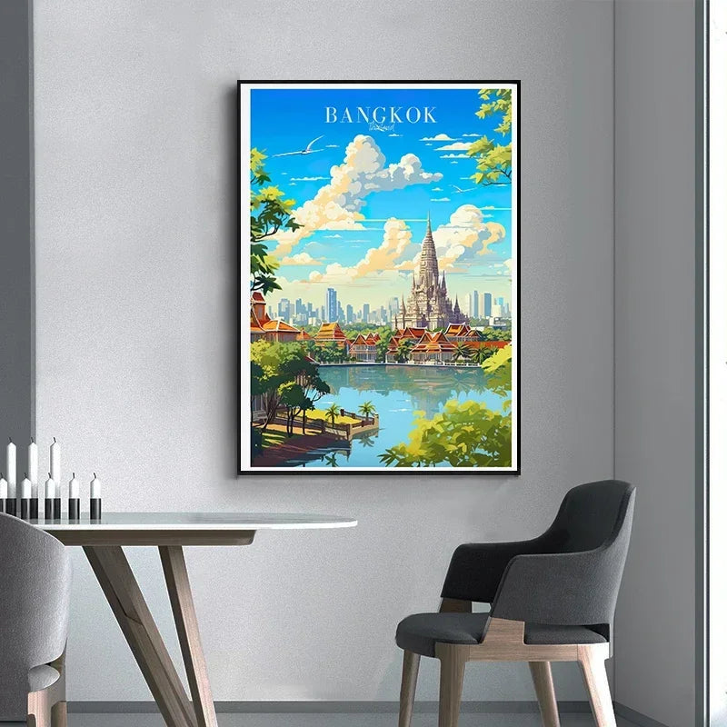 Asian Landscape Canvas Art: Japan, Thailand, India, Bali