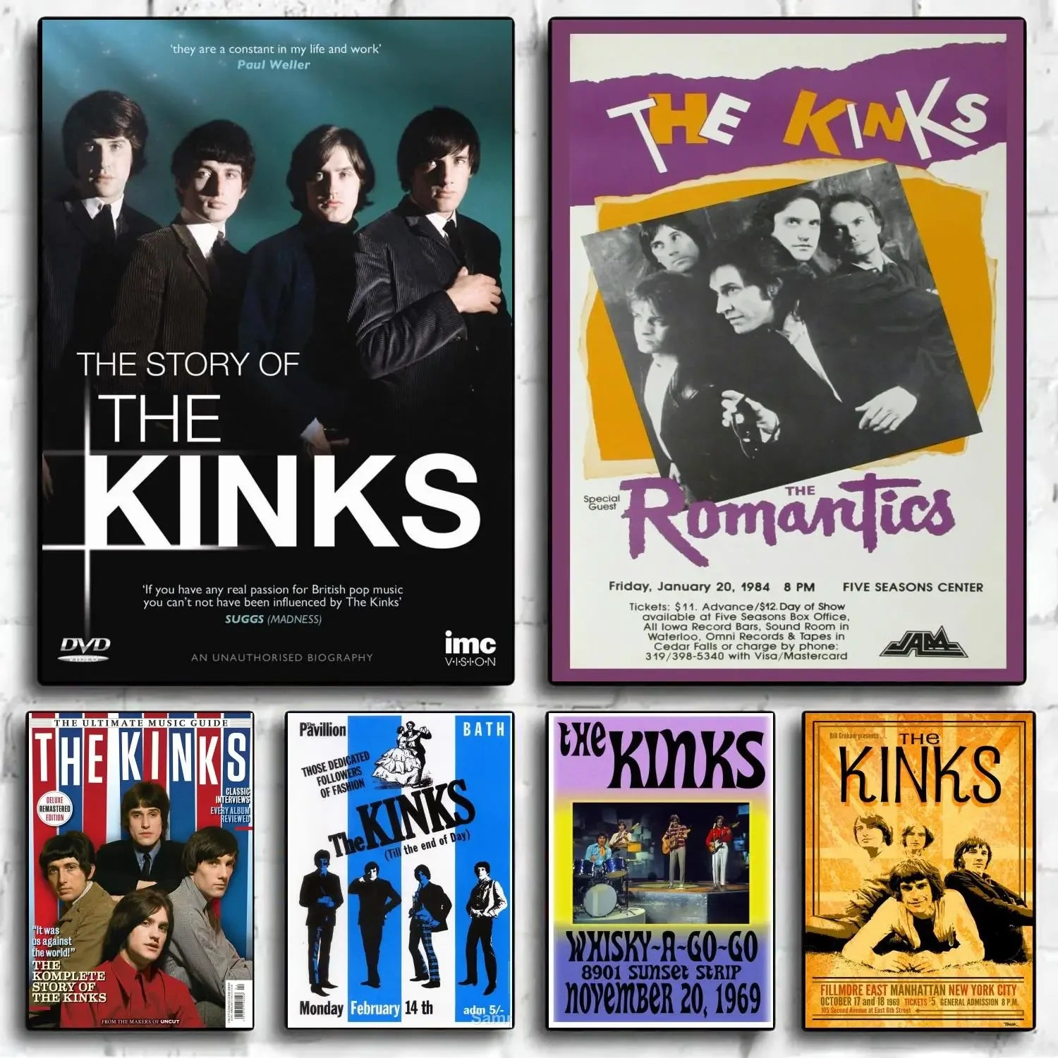Kinks Band Canvas Poster - Modern Wall Art Decor Gift