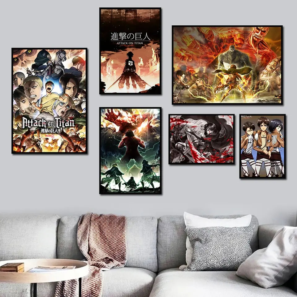 Attack on Titan Anime Canvas Art Poster Decor