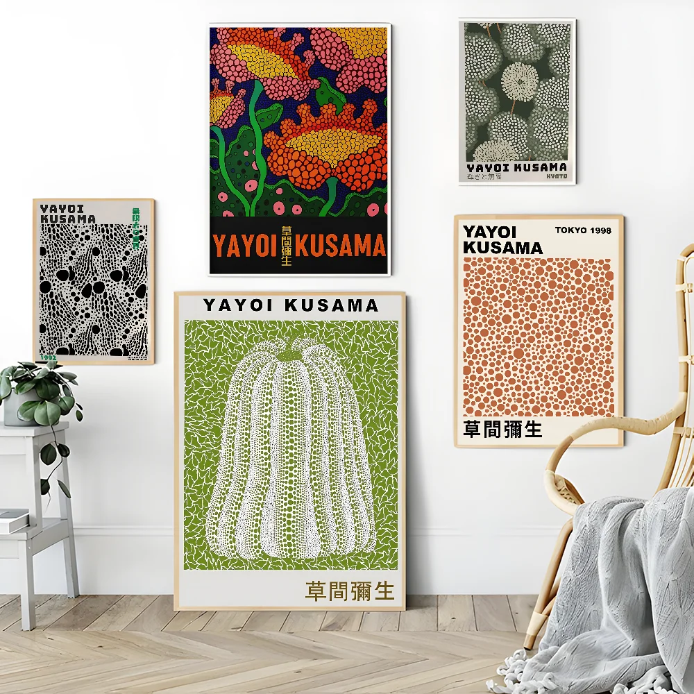 Yayoi Kusama Pumpkin Art Poster Sticker Waterproof
