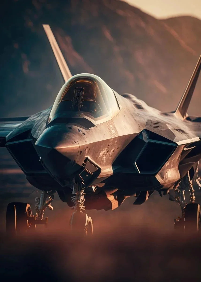 Jet Fighter Canvas Art - Military Aviation Posters Decor