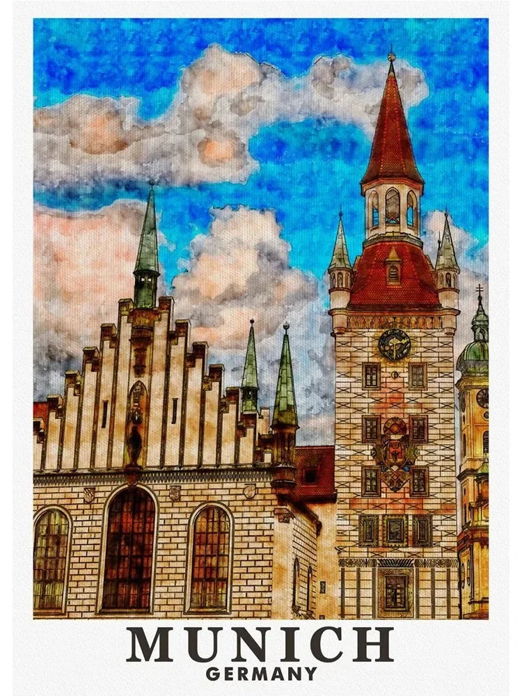 Cityscape Canvas Art: London, Rome, Budapest Wall Decor