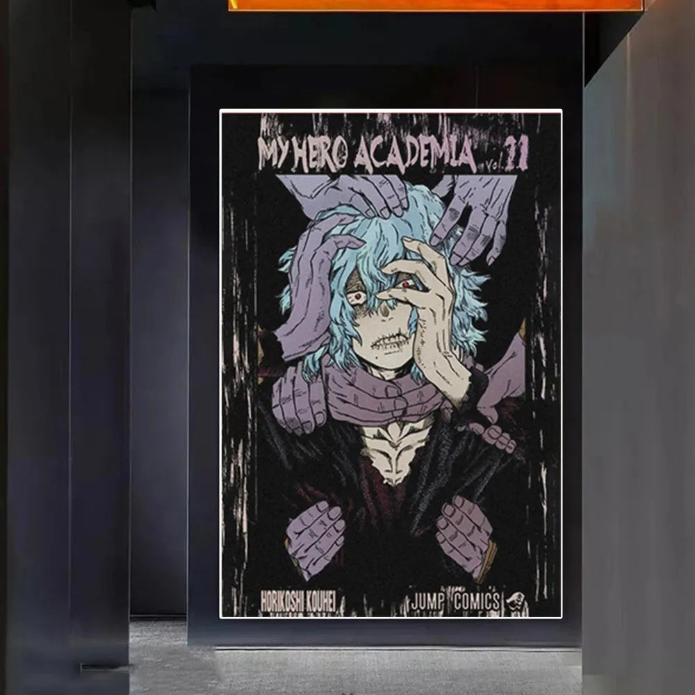 Tomura Shigaraki Anime Canvas Poster Wall Art Decor
