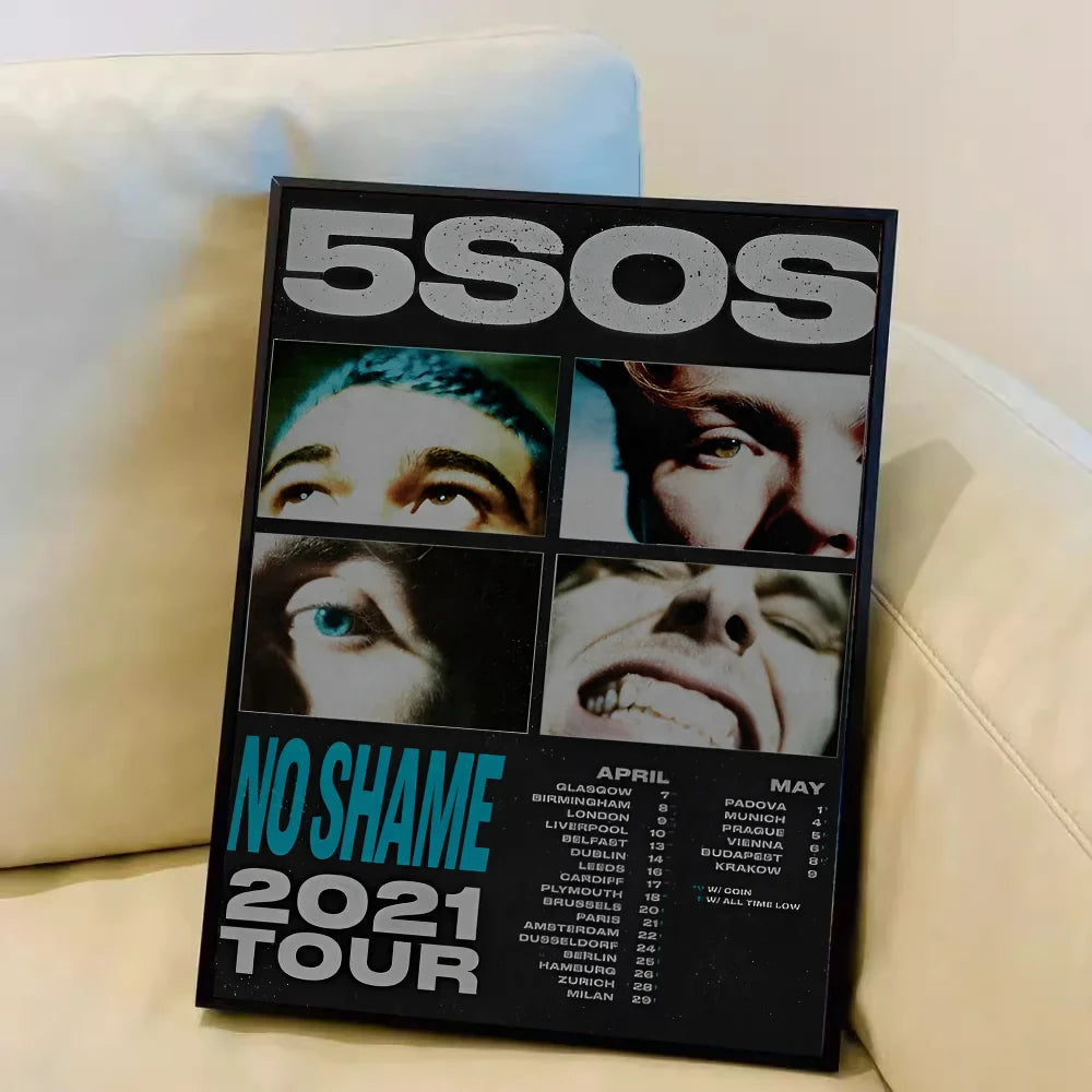 5 Seconds of Summer Band Poster Waterproof Sticker Art