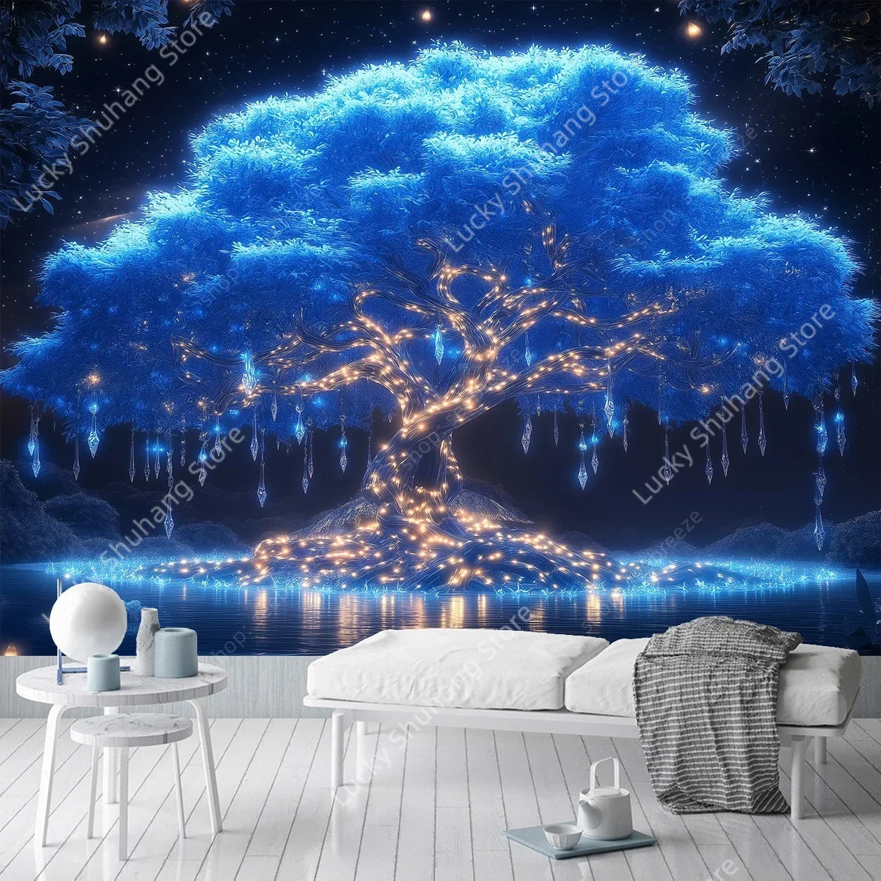 Bohemian Tree of Life Tapestry Wall Art Decor
