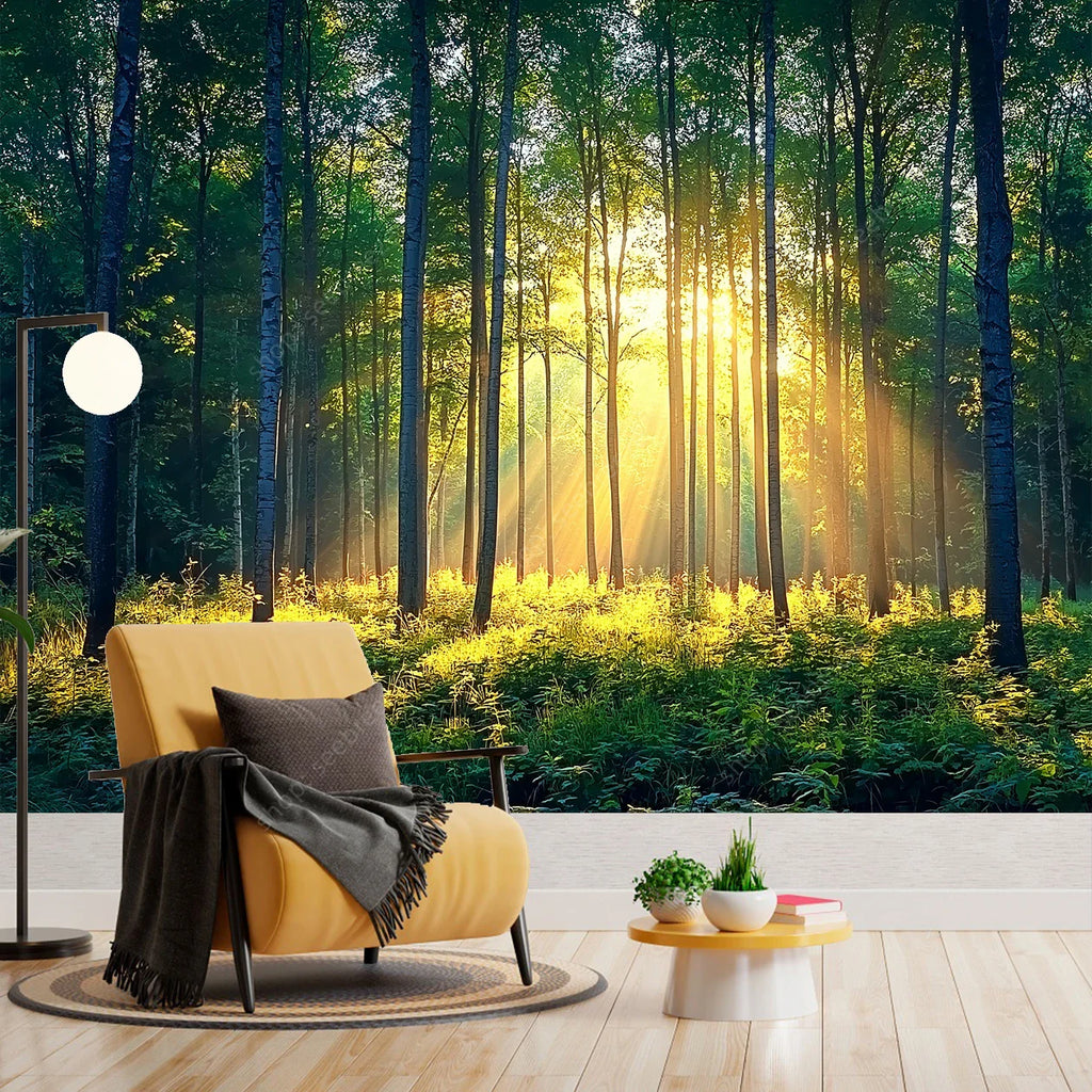 Forest Landscape Tapestry Wall Art for Bedroom Decor