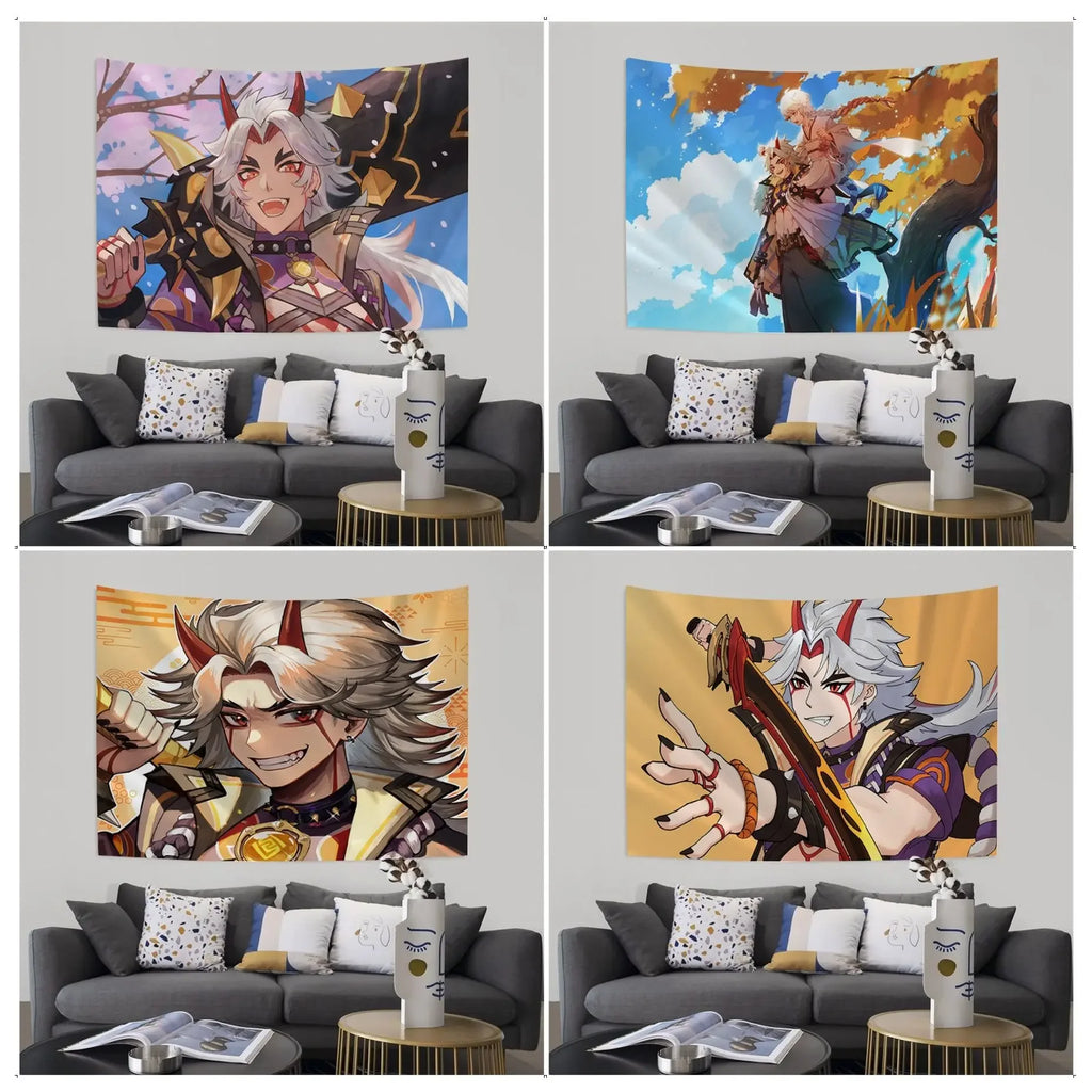 Arataki Itto Tapestry Wall Decor for Living Room