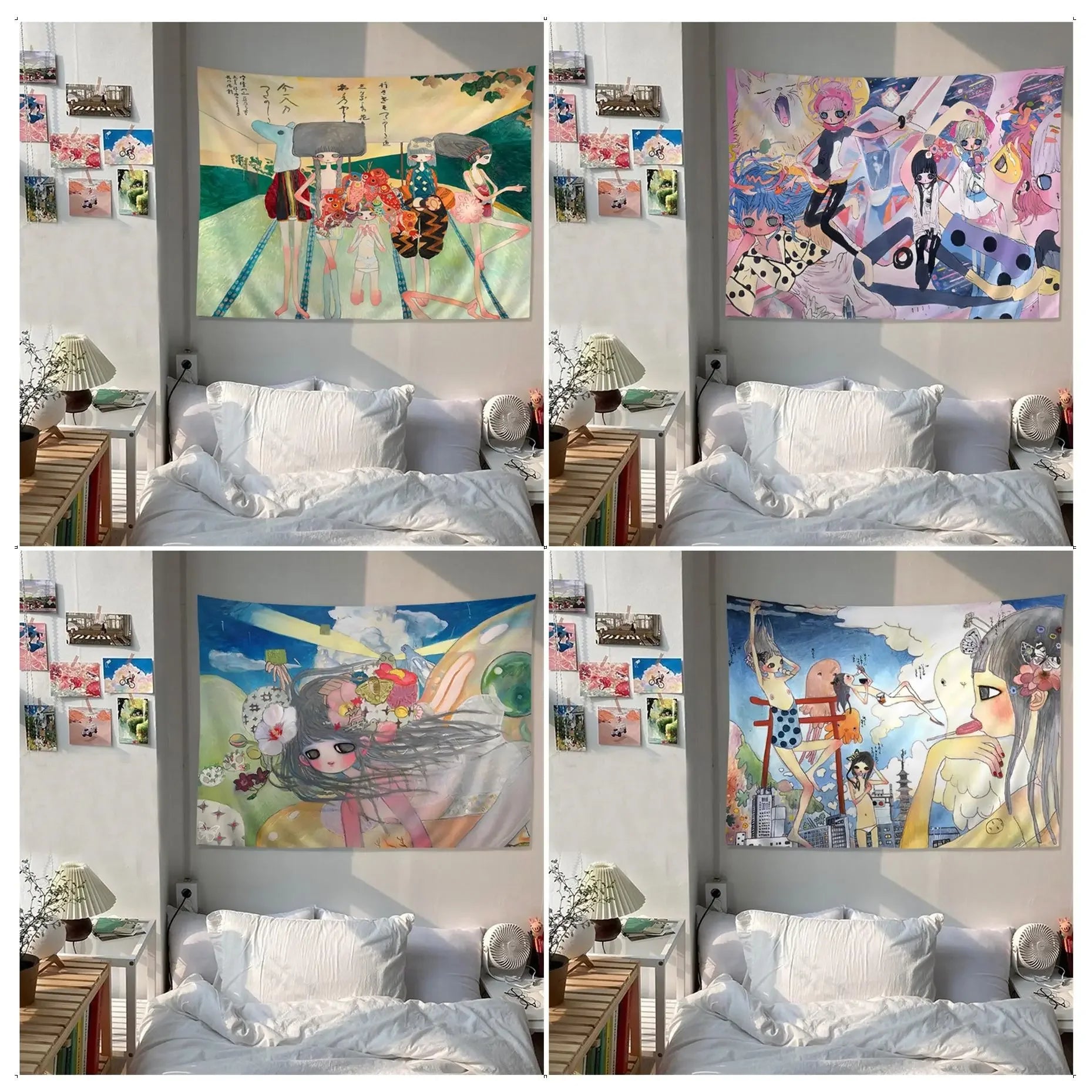 Aya Takano Hippie Tapestry Wall Decor