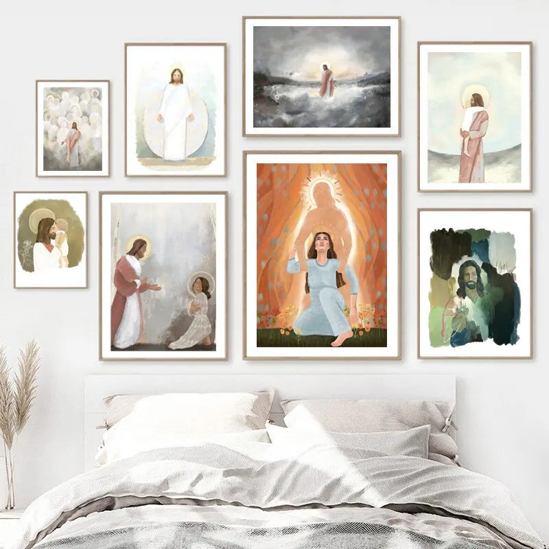 Religious Quote Wall Art UV Print Frameless Home Decor