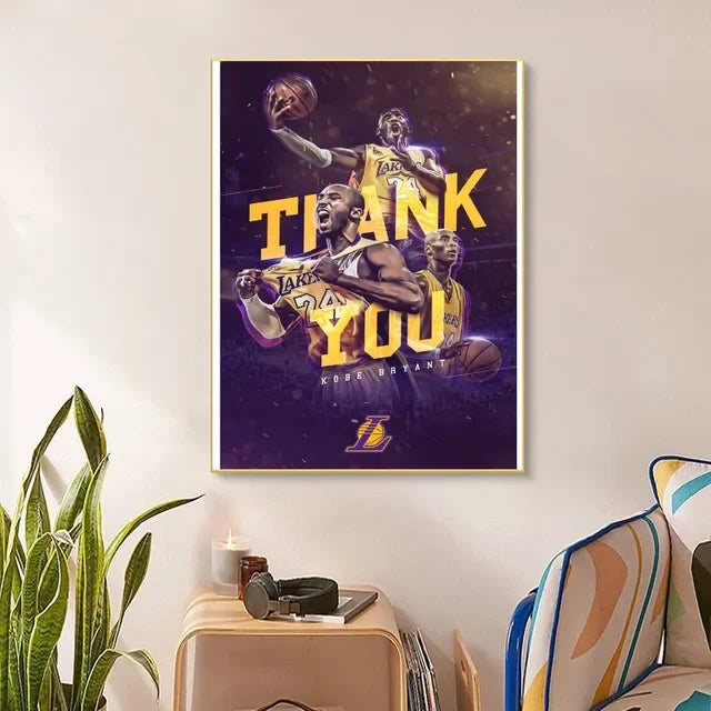 Kobe Bryant Basketball Poster - Waterproof Wall Decor