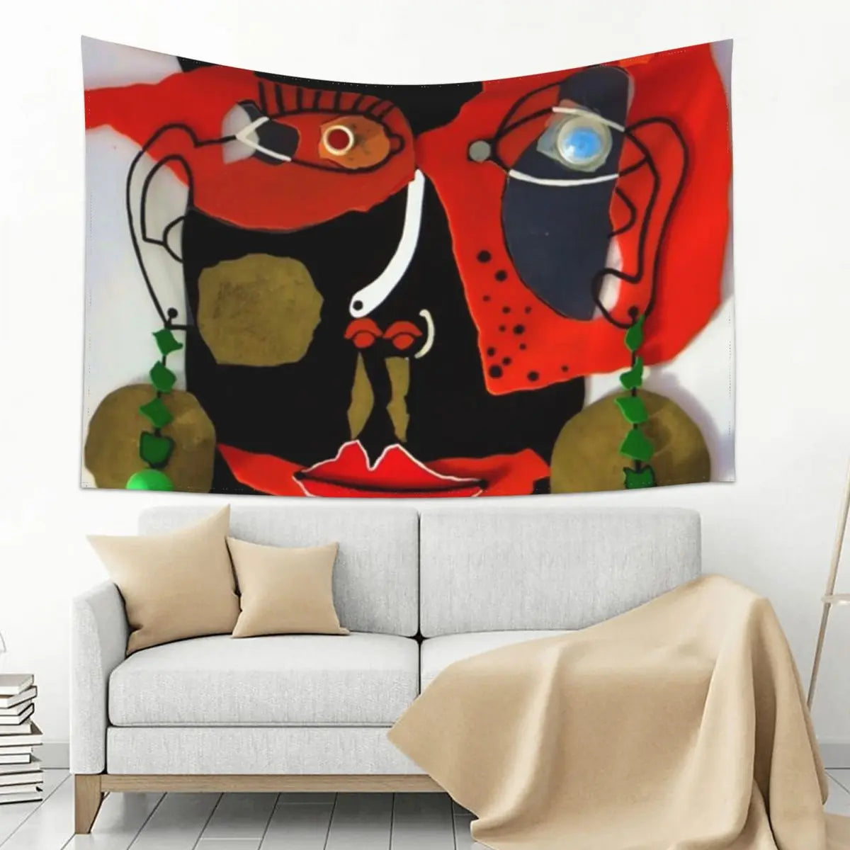 Cesar Manrique Art Tapestry - Aesthetic Room Decor