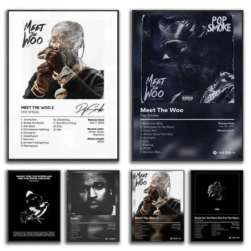 Smoke Meet The Woo Album Canvas Art Print Wall Decor