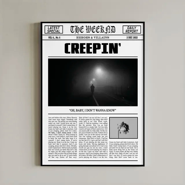 Lana Del Rey Black & White Poster Canvas Wall Art