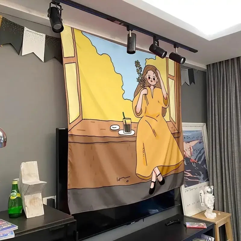 Wind Wall Hanging Canvas Poster for Bedroom Decor