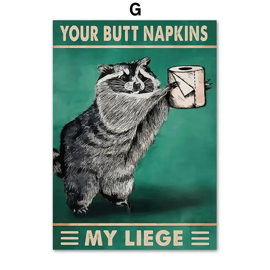 Tiger Bathroom Wall Art Canvas Print Decor