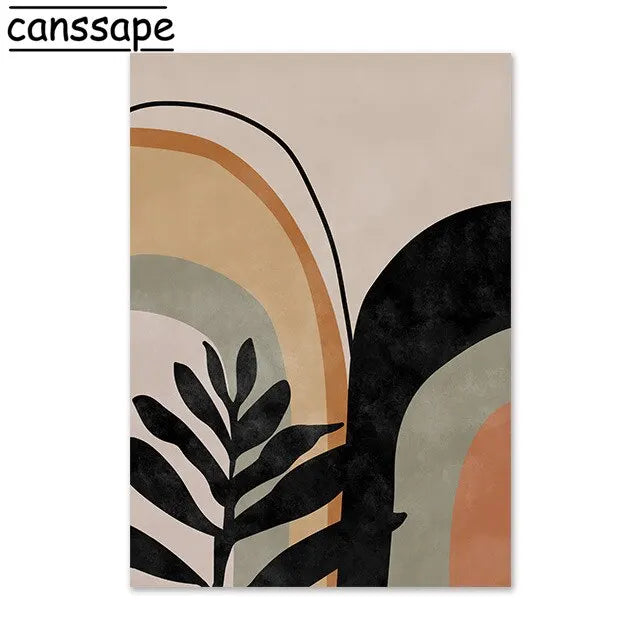 Matisse Boho Line Face Canvas Print Wall Art Decor