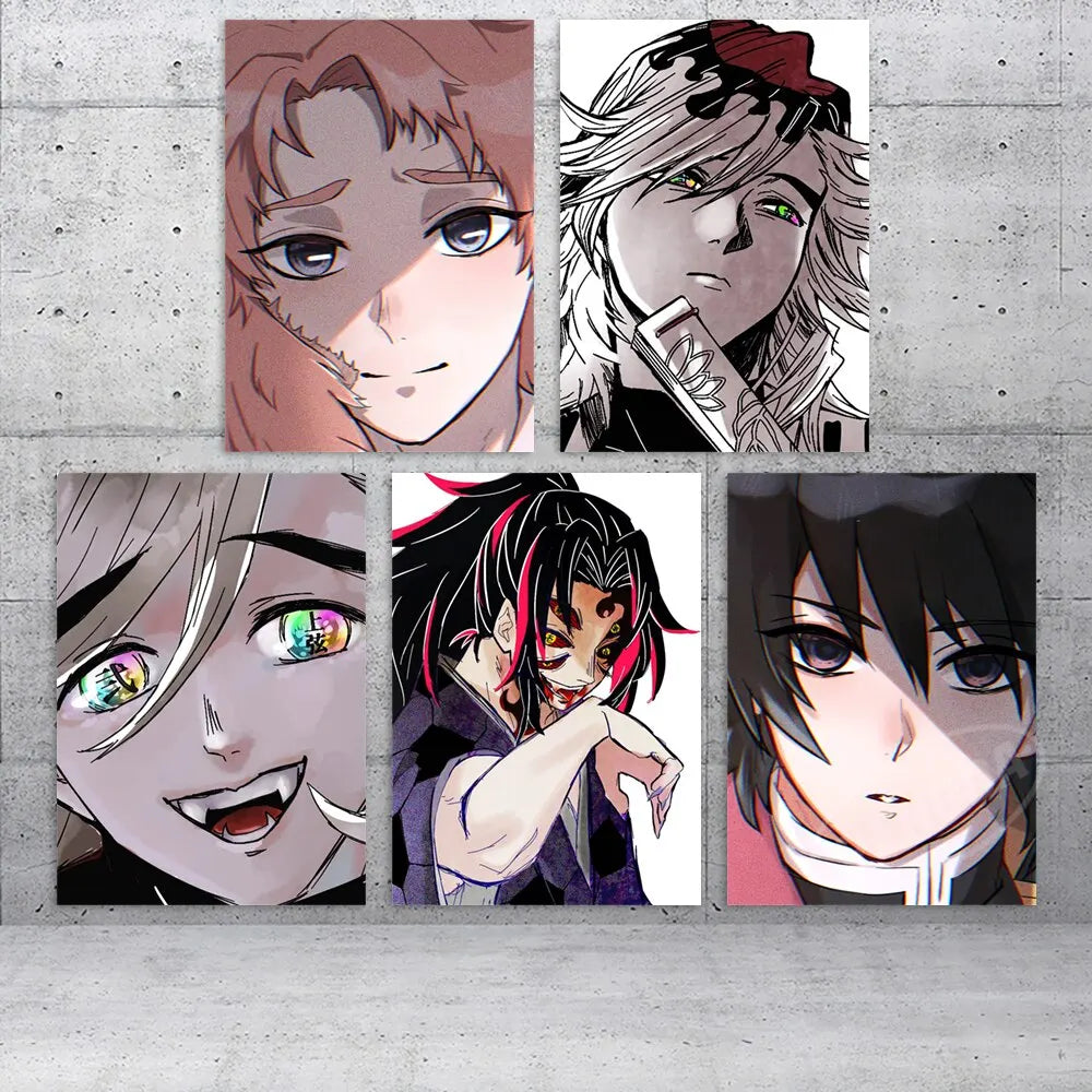 Demon Slayer Canvas: Sabito Kokushibou Douma Wall Art