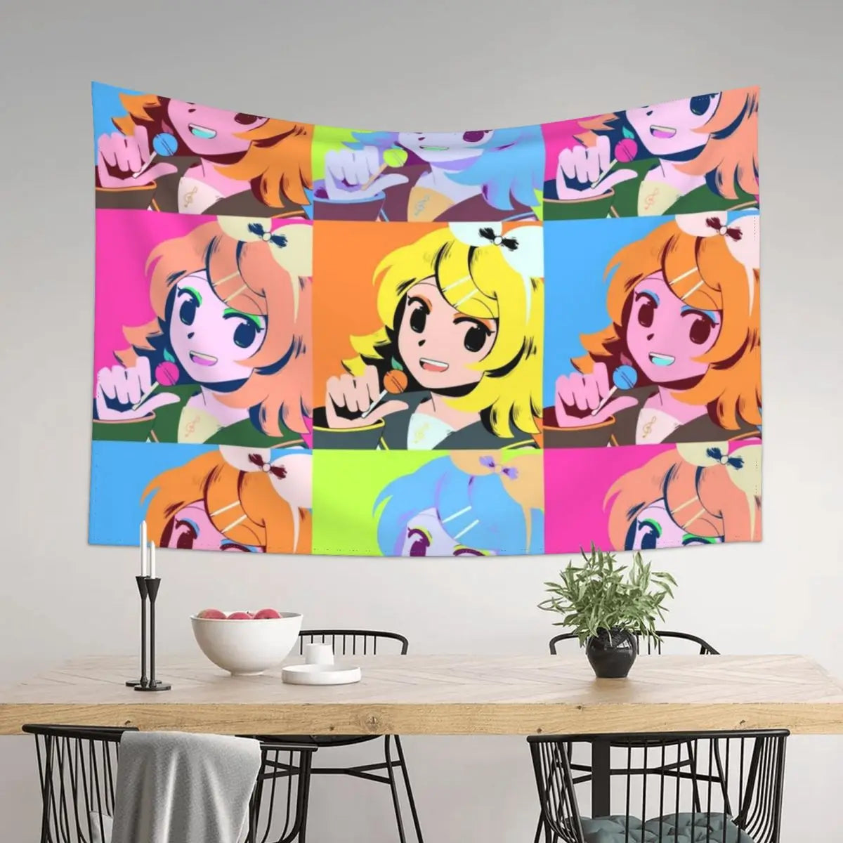 Orange Pops Tapestry Wall Decor Bedroom Carpet