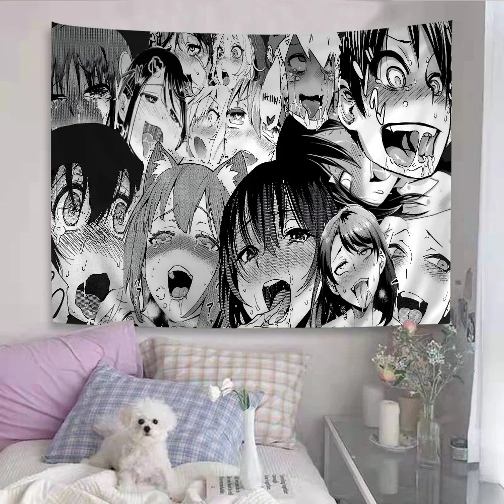 Anime Girl Tapestry Wall Hanging Tarot Dorm Decor