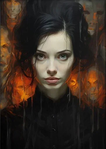 Gothic Halloween Castle Witchcore Canvas Wall Art Decor