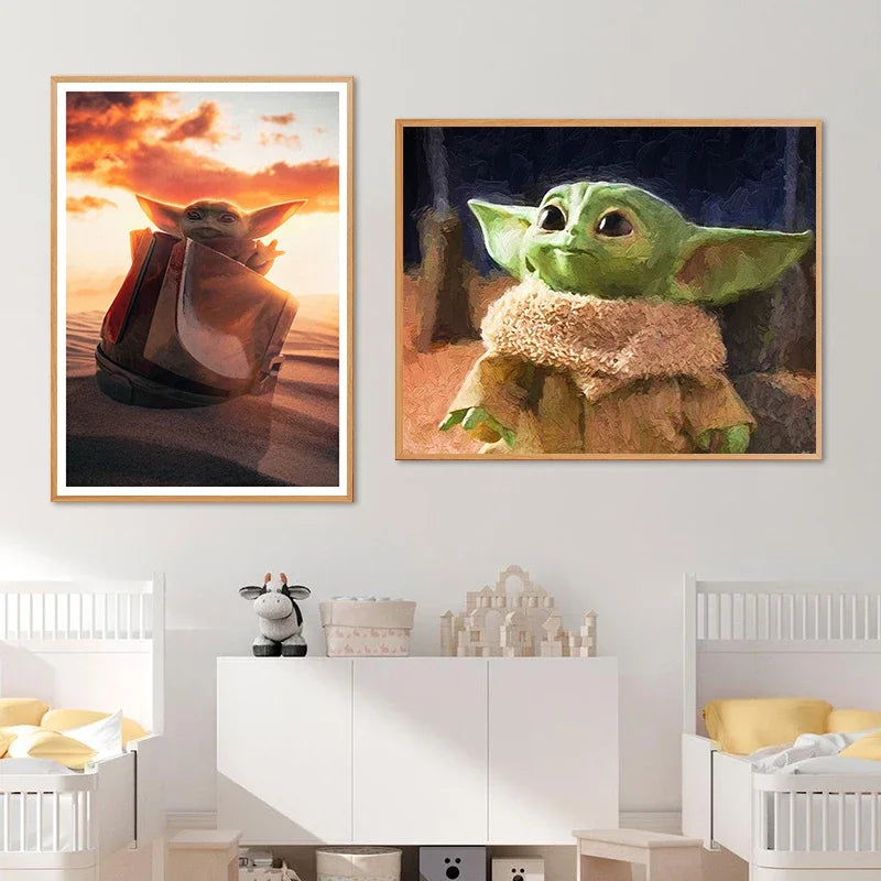 Baby Alien Nursery Art Canvas Print Decor