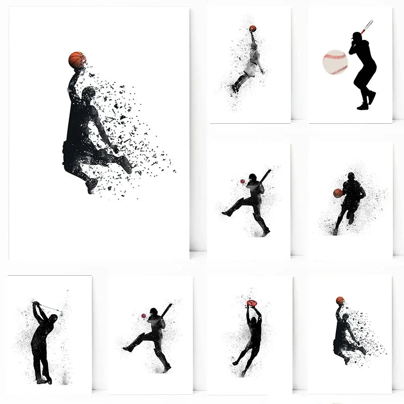 Sports Canvas Art: Baseball, Basketball, Golf, Tennis Prints