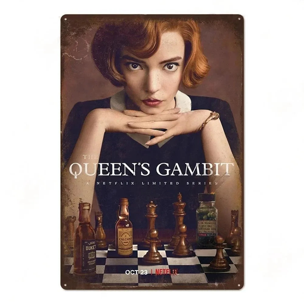 Vintage Movie Tin Signs: Wall Decor for Home & Man Cave