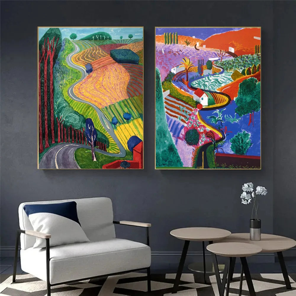 David Hockney Vintage Art Poster Wall Decor