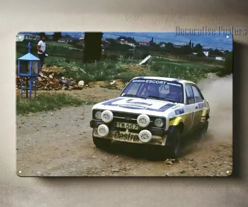 Ford Escort Rally Racing Car Group B Metal Sign 20x30cm