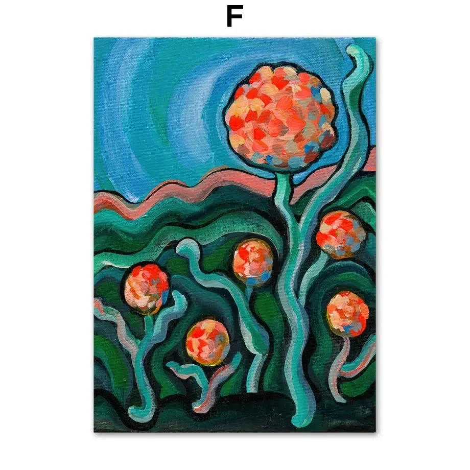 Astronaut Octopus Seahorse Canvas Art Nordic Decor