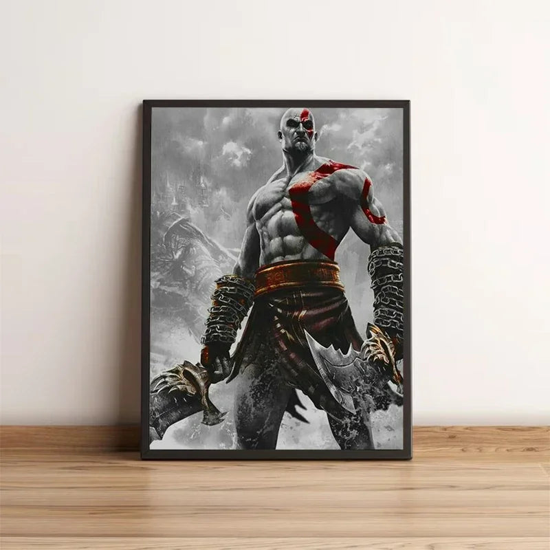 God of War Canvas Wall Art for Home Decor
