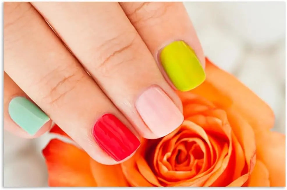 Nail Art Canvas Print Beauty Salon Decor Poster