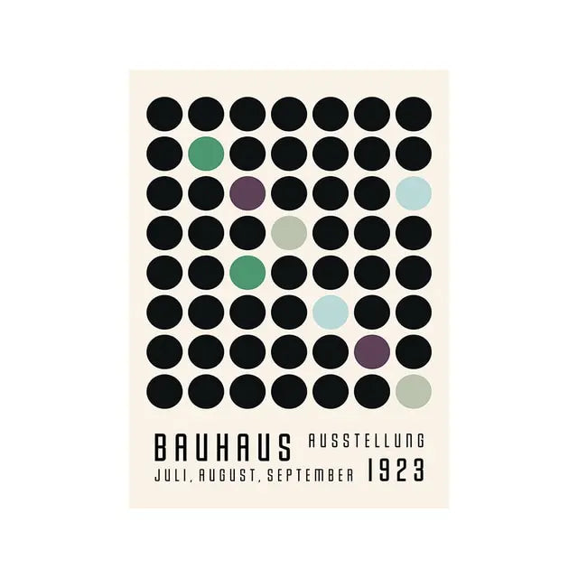 Bauhaus Geometric Canvas Art: Minimalist Abstract Prints