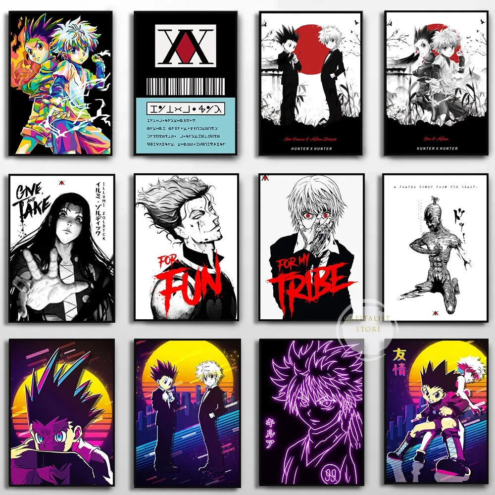 Hunter X Hunter Anime Poster Canvas Wall Art Decor