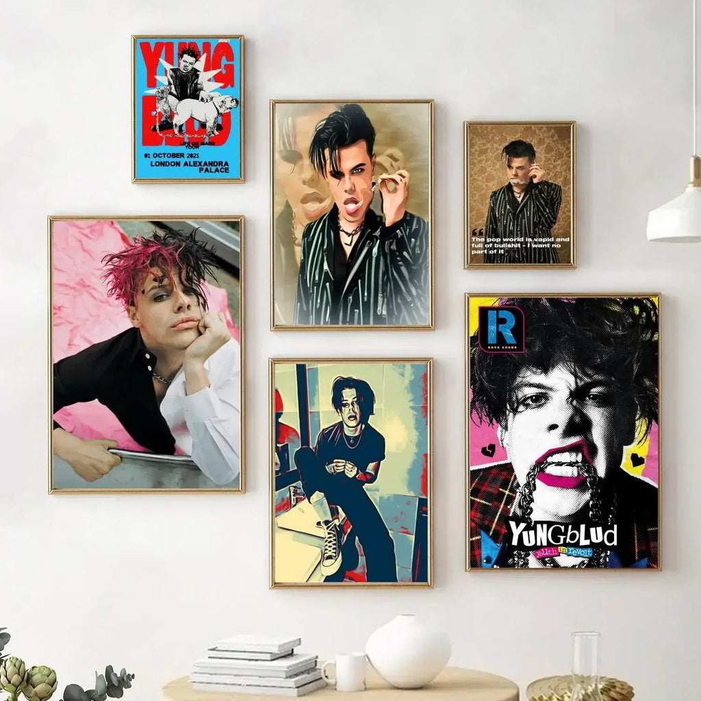 Yungblud Canvas Wall Art: Modern Living Room Decor