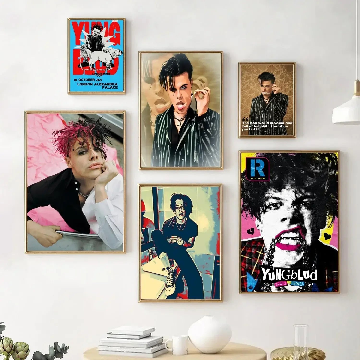 Yungblud Canvas Wall Art: Modern Living Room Decor