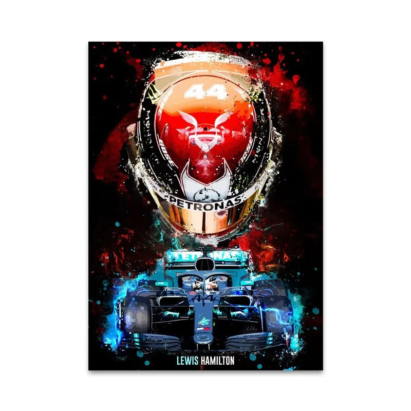 Champion Racing Canvas Art Prints for Living Room Decor