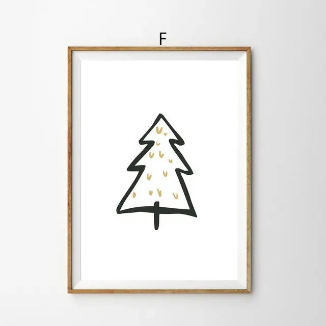 Christmas Tree Canvas Art Print - Holiday Wall Decor