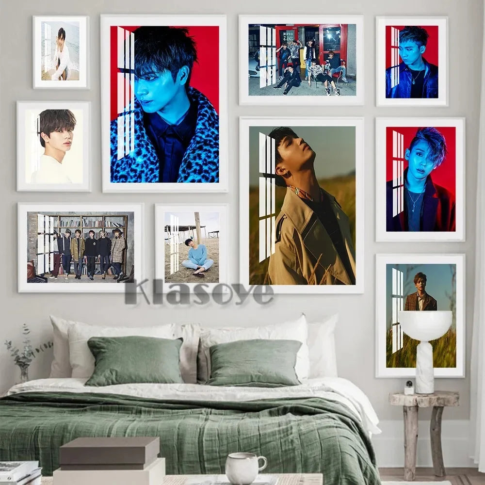 K-Pop Idol Canvas Poster: Music Star Art Print Gift